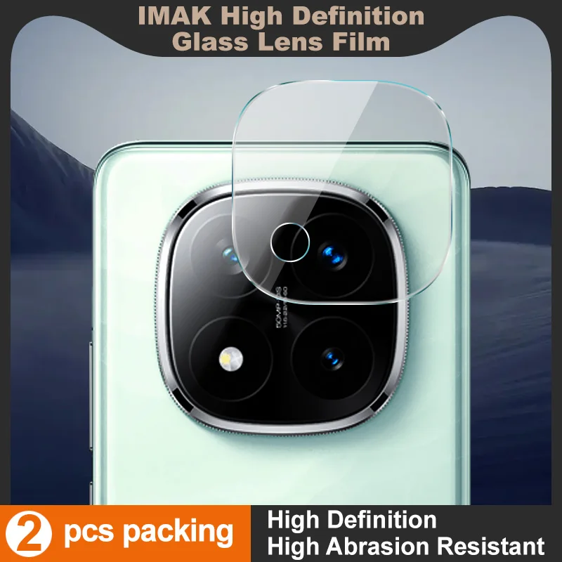 Redmi Note 14 Pro+ 5G Стекло объектива IMAK 2 шт. Стеклянная пленка высокого разрешения для