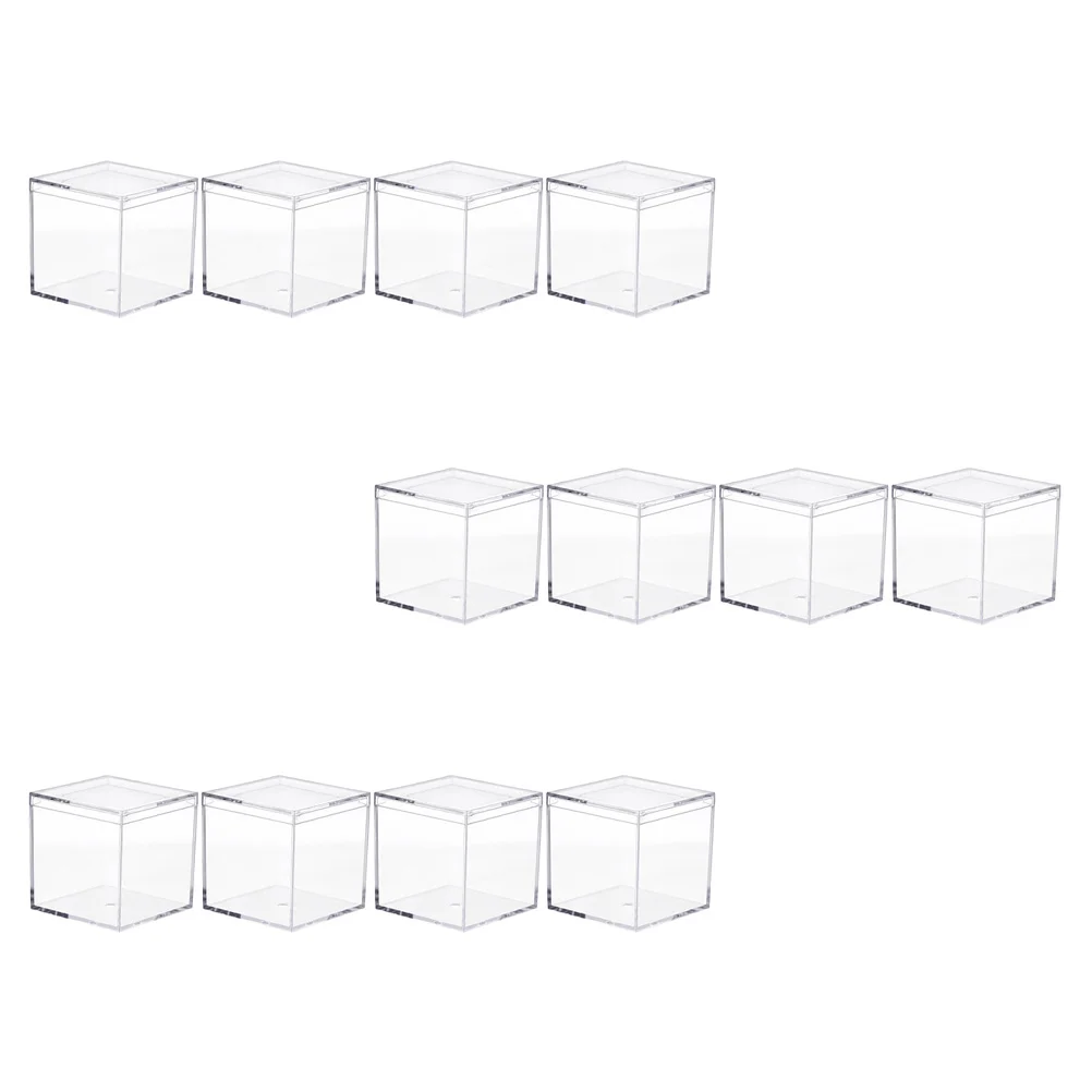

Акриловая прозрачная коробка, креативный квадратный контейнер, фотография, 12 шт.
