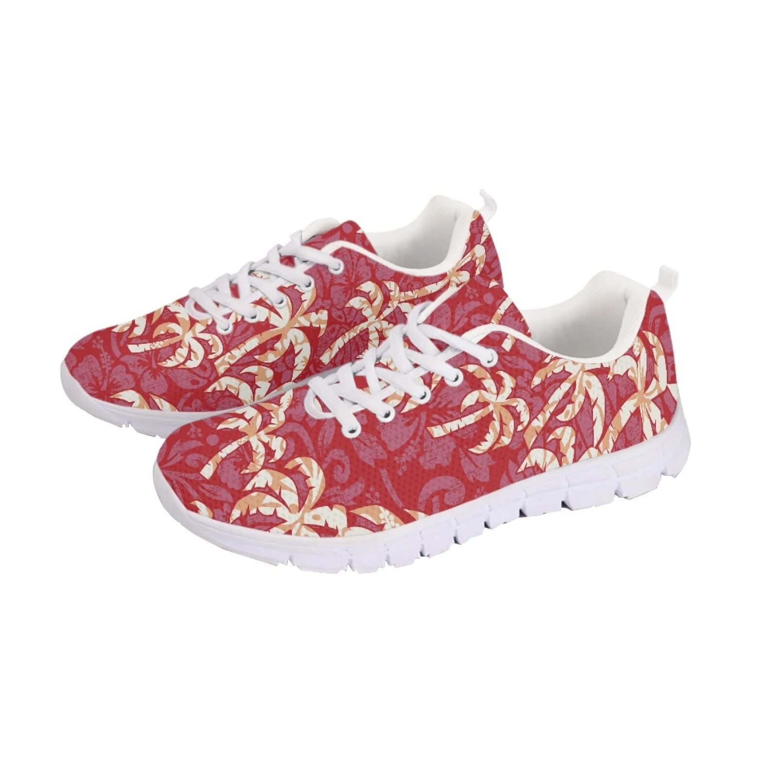 

Polynesian Tribal Samoan Totem Tattoo Samoa Prints Unisex Superlight Breathable Mesh Running Shoes Comfortable Lace-Up Sneakers