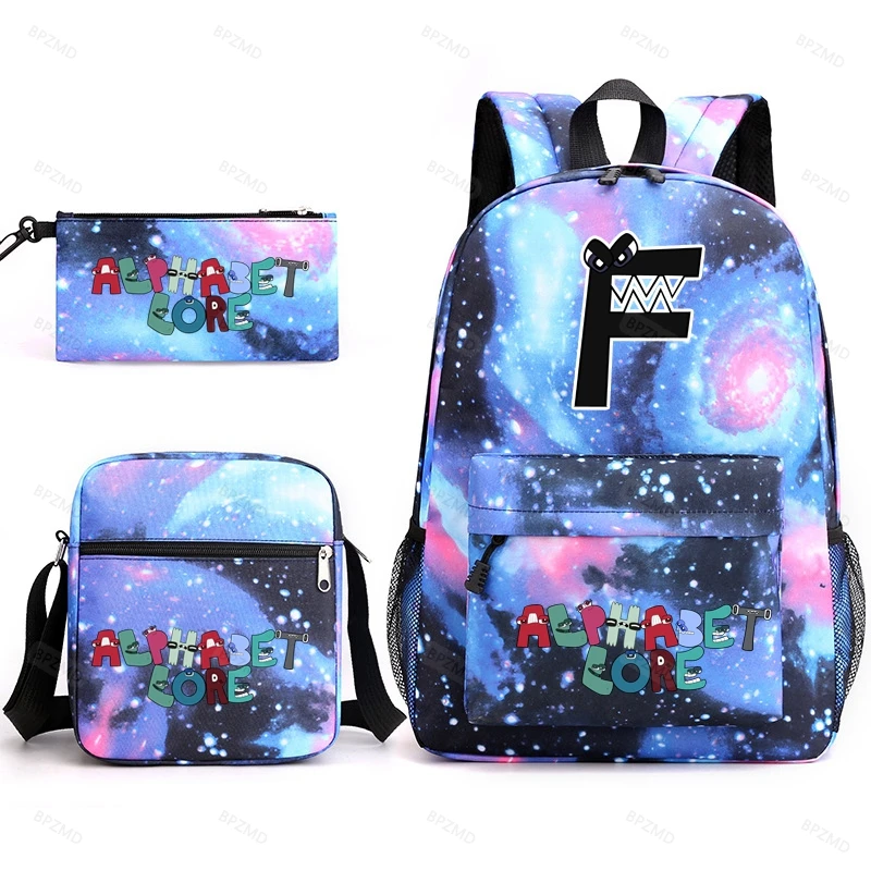 BPZMD Anime Print School Bag for Teenage Boys Girls Book Bag Casual Student Backpack School for Kids Back to College Gifts