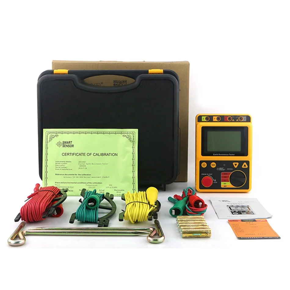 

AR4105A+ Earth Resistance Tester With 20Ohm To 200Ohm Digital 9V