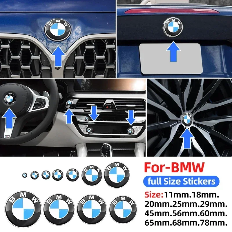 Эпоксидная/алюминиевая наклейка для Bmw 11 18 20 25 29 45 56 60 65 68 78 мм