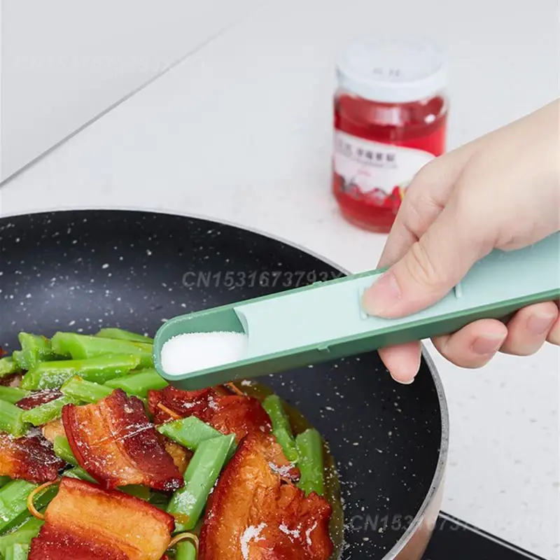 2 шт. Количественная ложка Точное количественное скольжение Раздвижная крышка