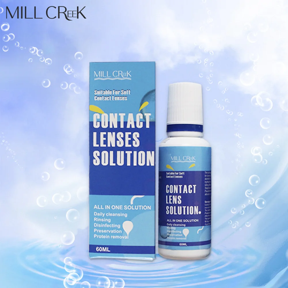 60ML Contact Lenses Solution Cleaner Liquid For Cleaning and Maintenance of Contact Lenses Beautiful Pupil Cleaning Health Care