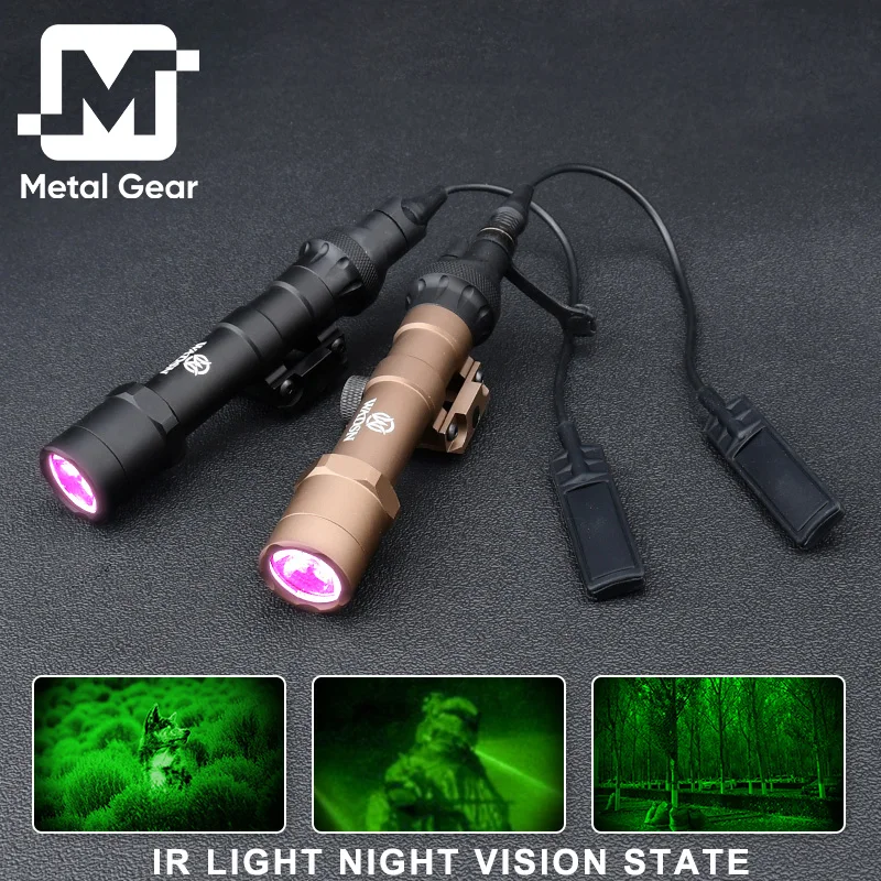 Airsoft M600 M600B IR Scout Flashlight Night Vision Light 850nm Wavelength LED Tactical Hunting Rifle Weapon Arme Lanterna