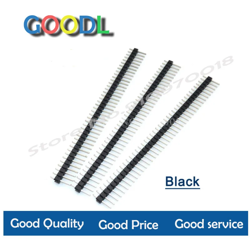 

20pcs 40 Pin 1x40 Single Row Male Breakable Pin Header Connector Strip 2.54mm