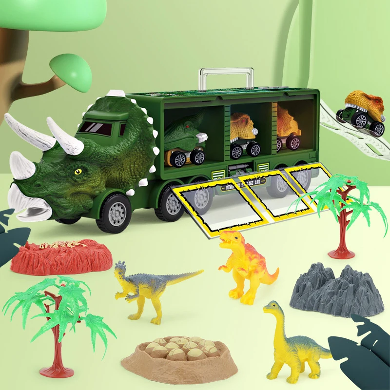

Детский динозавр, грузовик, автомобиль, игрушка, тяговый динозавр, автомобиль, модель для хранения, игрушка для мальчиков, подарок на день рождения