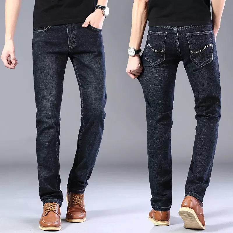 NEW More Colors Jeans Pants Men Exclusive Design Casual Denim Jeans Men Straight Slim Stretch Men Jeans Vaqueros Hombre