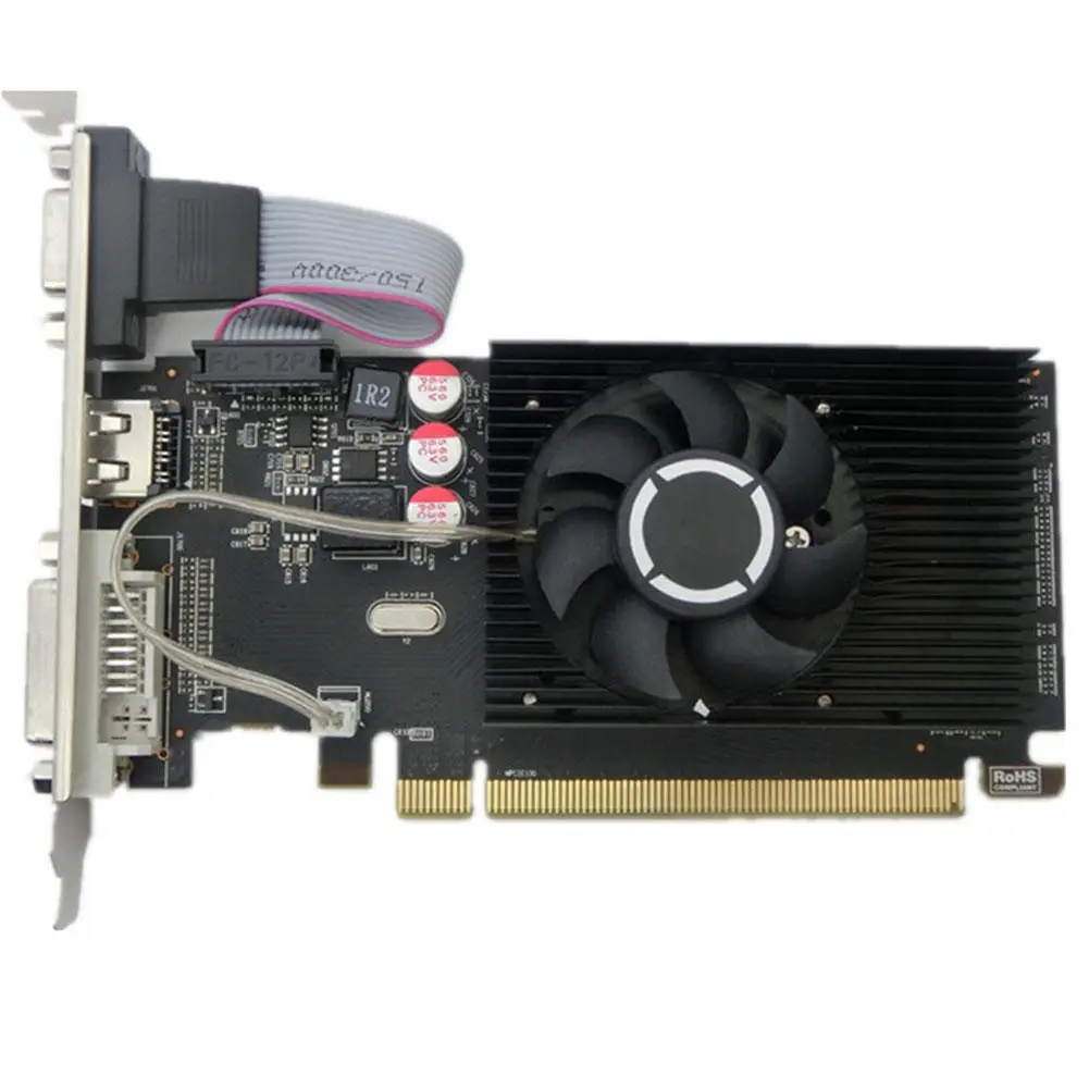 Набор видеокарт HD6450 2 Гб GDDR3 64 бит VGA DVI графические карты поддержка PCI Express 2.0 интерфейс