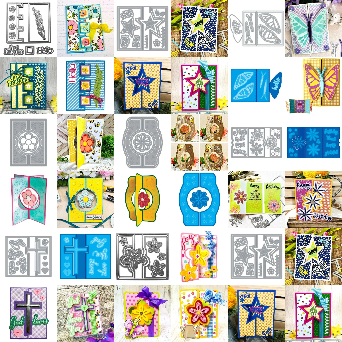 Складная всплывающая ворот-бабочка новинка 2025 вырубные штампы украшение для