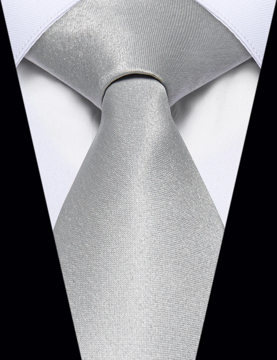 Роскошный серый мужской галстук для свадьбы шелковый галстук на молнии дизайнерский галстук для мужчин Карманный квадратный набор аксессуаров мужские галстуки для бизнеса