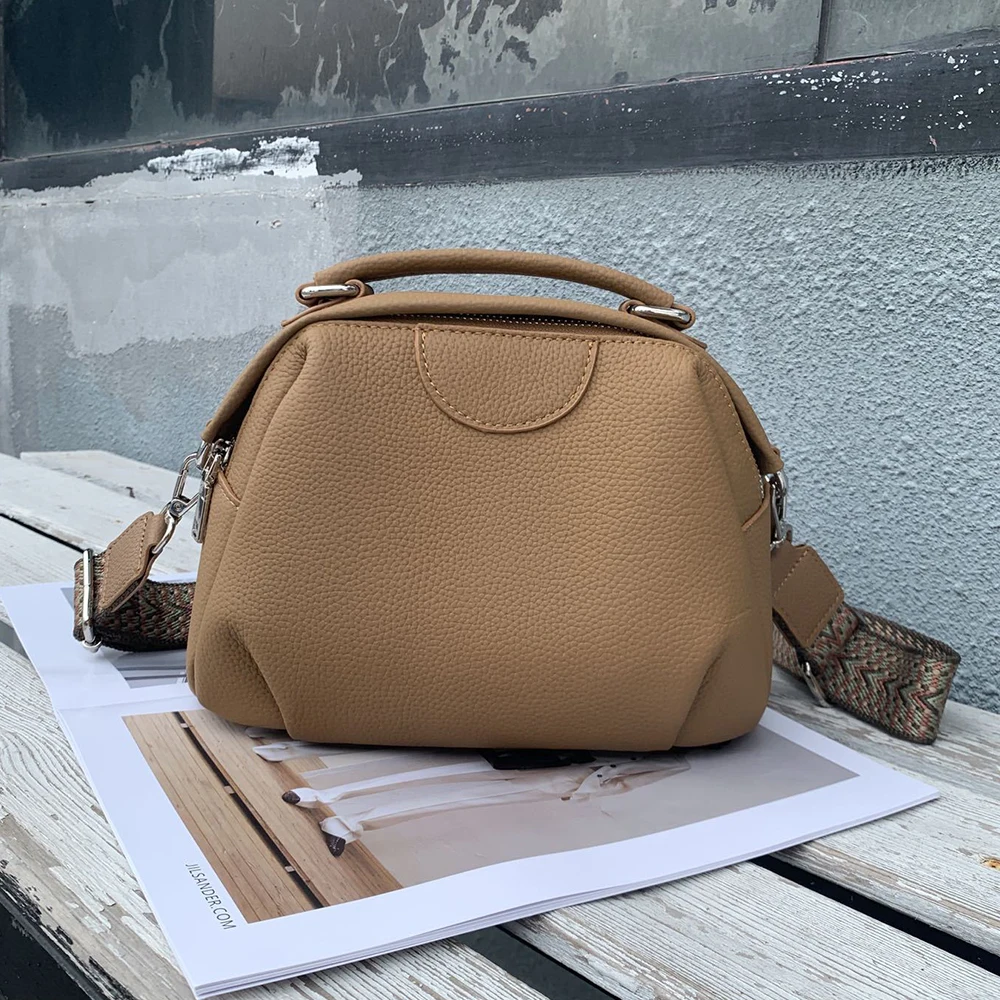 2025 Новая популярная модная женская сумка через плечо из натуральной кожи большой