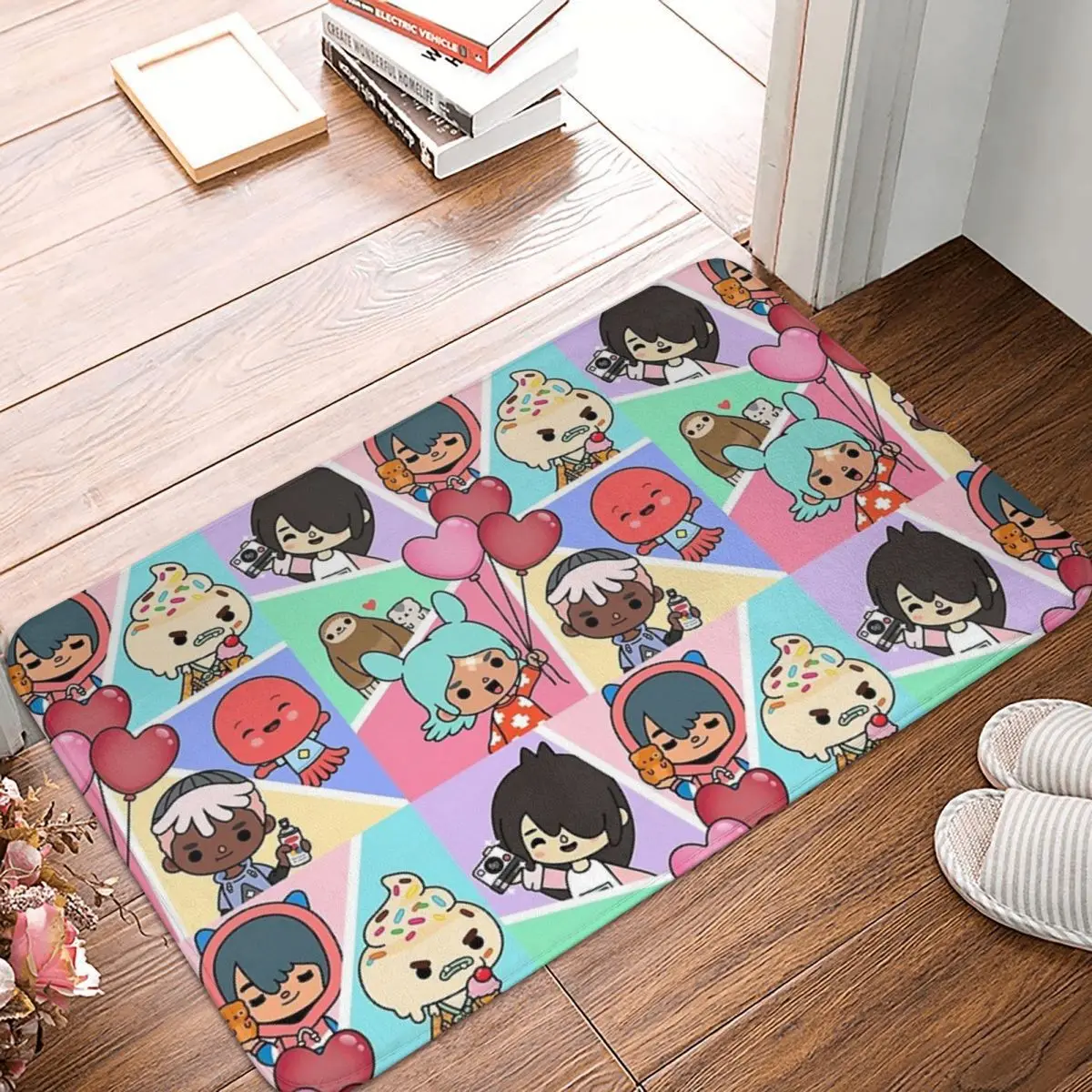 

Touch Life World Non-slip Doormat Toca Boca Bath Kitchen Mat Outdoor Carpet Indoor Pattern Decor