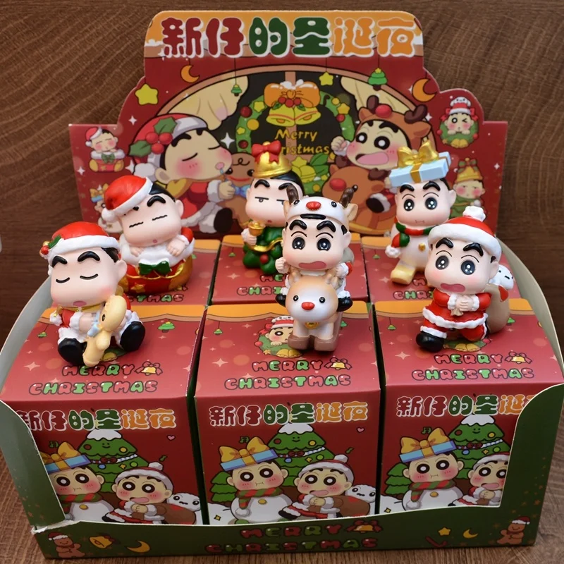 Crayon Shin Chan Christmas Joint Blind Box Eve Слипая коробка ручной работы Игрушка может быть