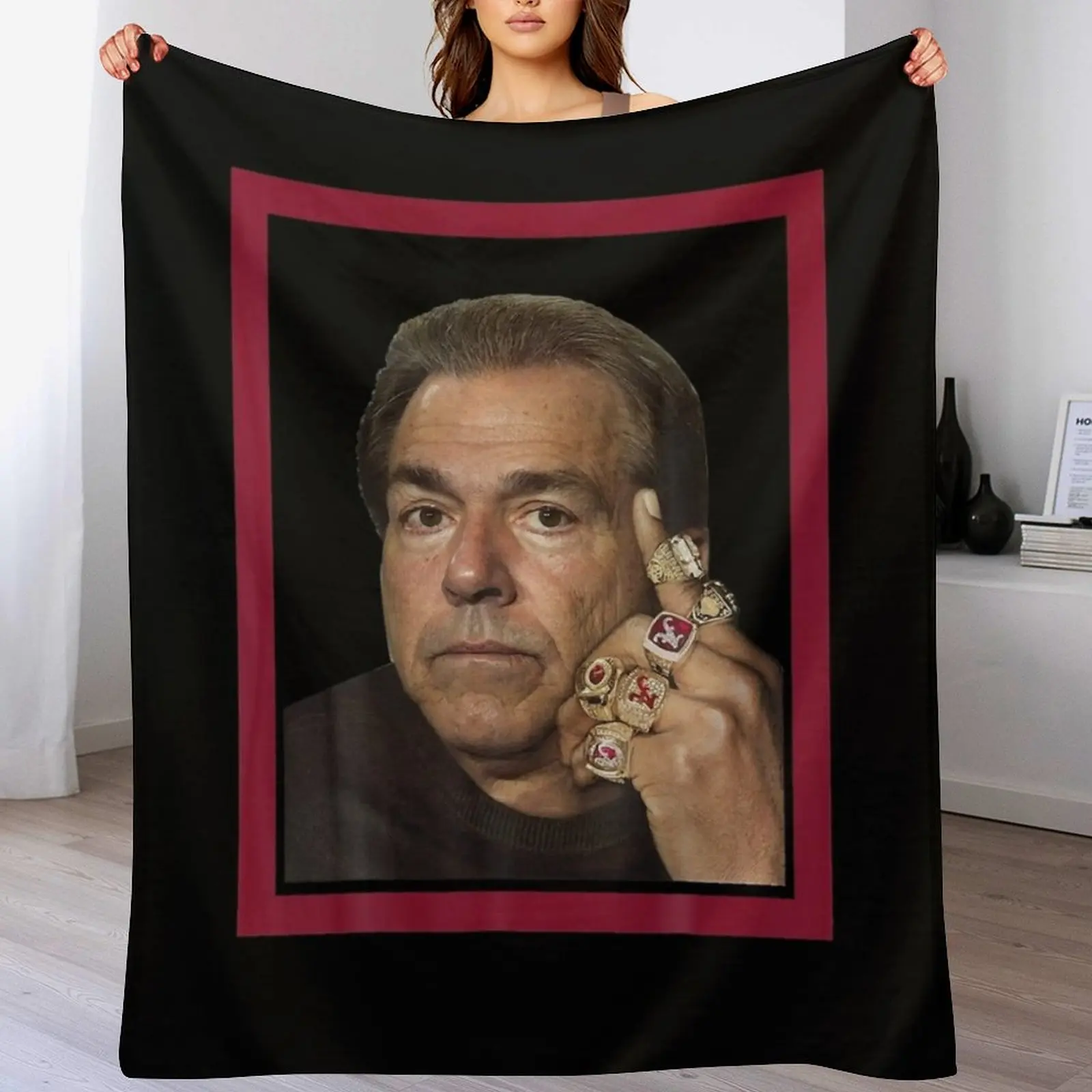 Одеяло NICK SABAN COLLEGEE волосатое для дивана тонкие декоративные одеяла