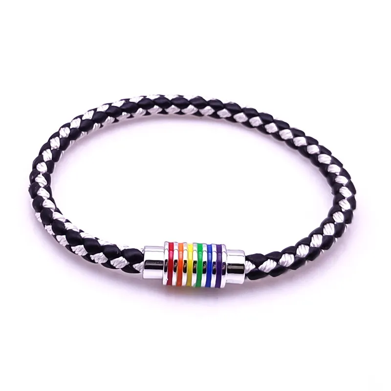 2024 Роскошный многоцветный Радужный дизайн из нержавеющей стали для мужчин и