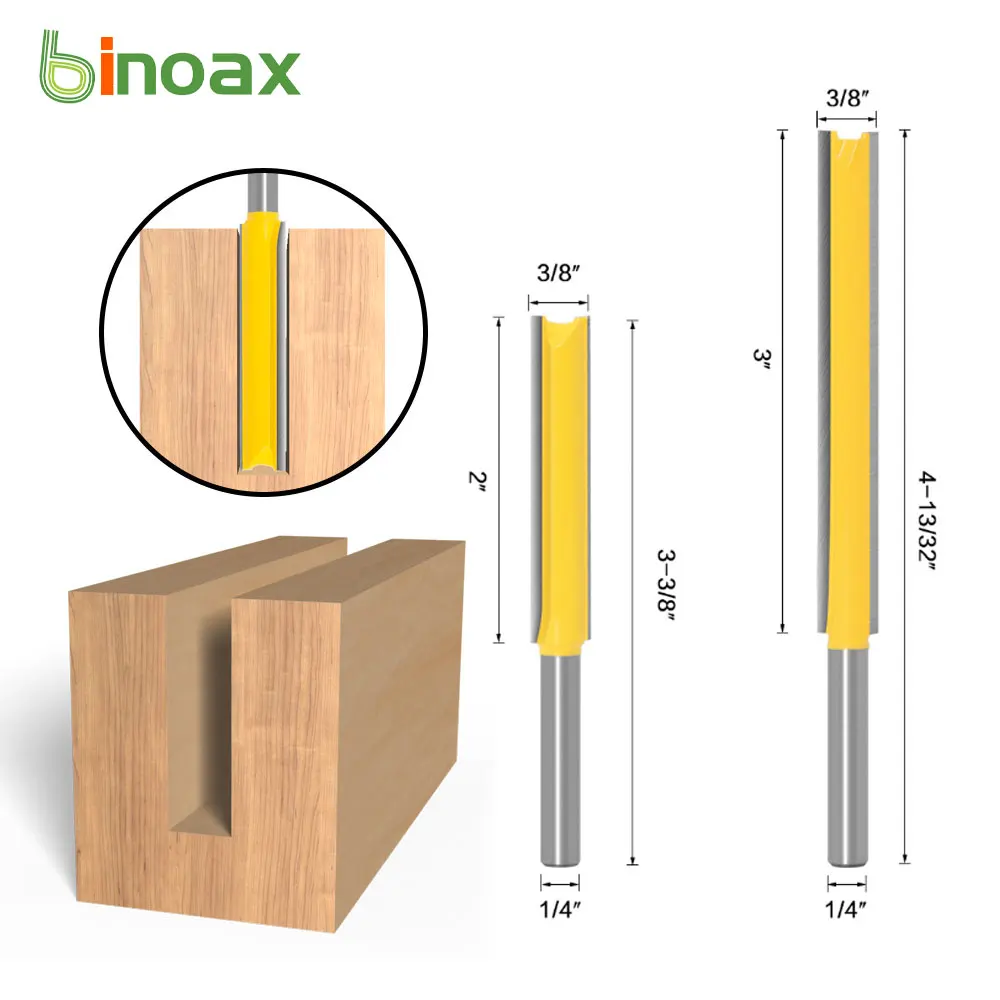

Binoax Extra Long Flush Trim Router Bit - 1/4 inch Shank