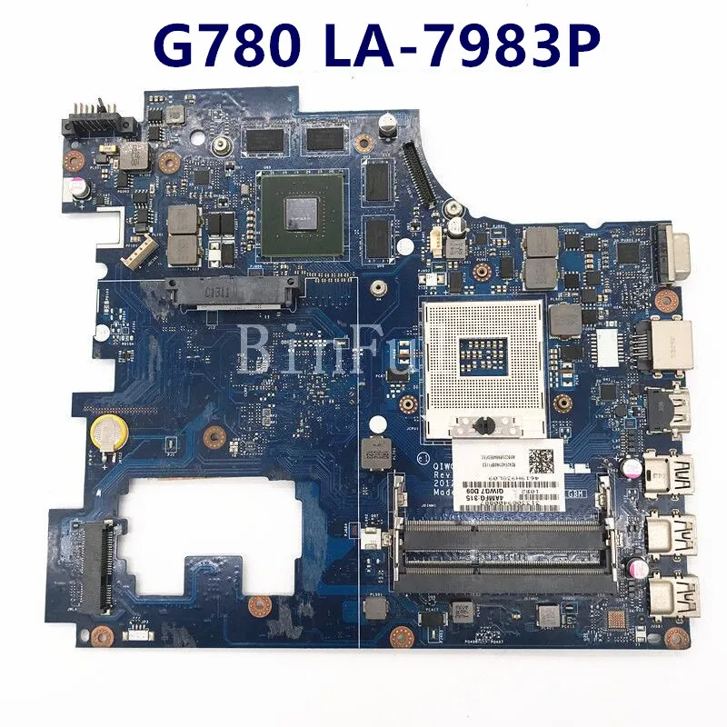 

Высококачественная материнская плата для ноутбука Lenovo Ideapad G780 QIWG7 LA-7983P DDR3 HM76, 100% протестированная, хорошо работает