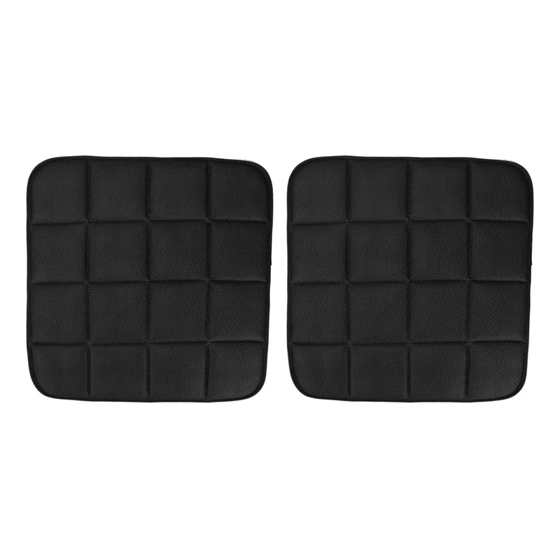 

2Pcs 45 x 45cm Bamboo Charcoal Breathable Car Seat Cushion (Black)