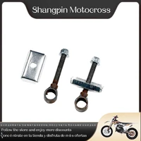 1 pair of motorcycle drive sprocket axle tensioner adjuster pullers for 110cc 125cc 140cc 150cc quad trail pit dirt bike apollo