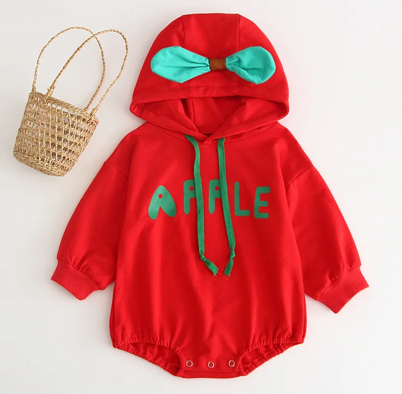 Осенняя одежда Sprint с длинным рукавом и капюшоном Одежда для новорожденных