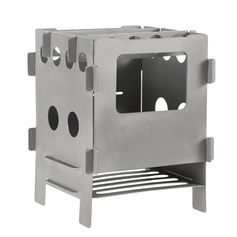 

Pure Titanium Outdoor Wood Burning Stove Charcoal Stove Portable Multi-Purpose Plug-in Folding Portable Stove Camping Stoves