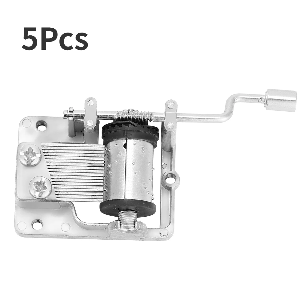 

5Pcs Hand Operated Music Box Creative Crafts Ornaments Hand Movement Birthday Gifts Women Boyfriend Music Home Decor