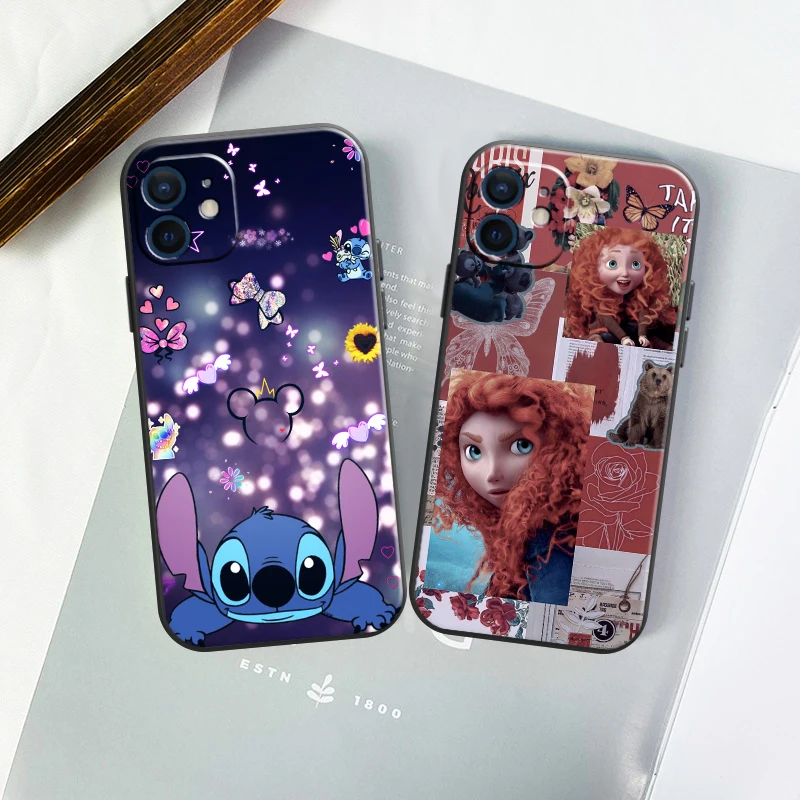 

Disney Cartoon Funda Phone Case For iPhone 11 13 12 Pro Max 12 13 Mini X XR XS MAX SE 2020 7 8 6s Plus Celular Original