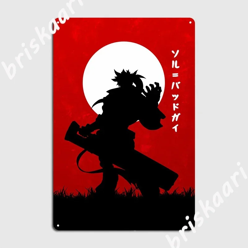 Фото Guilty Gear Sol Badguy металлический знак украшение для гаража дизайн вечеринки клубная вечеринка жестяная вывеска плакат №2