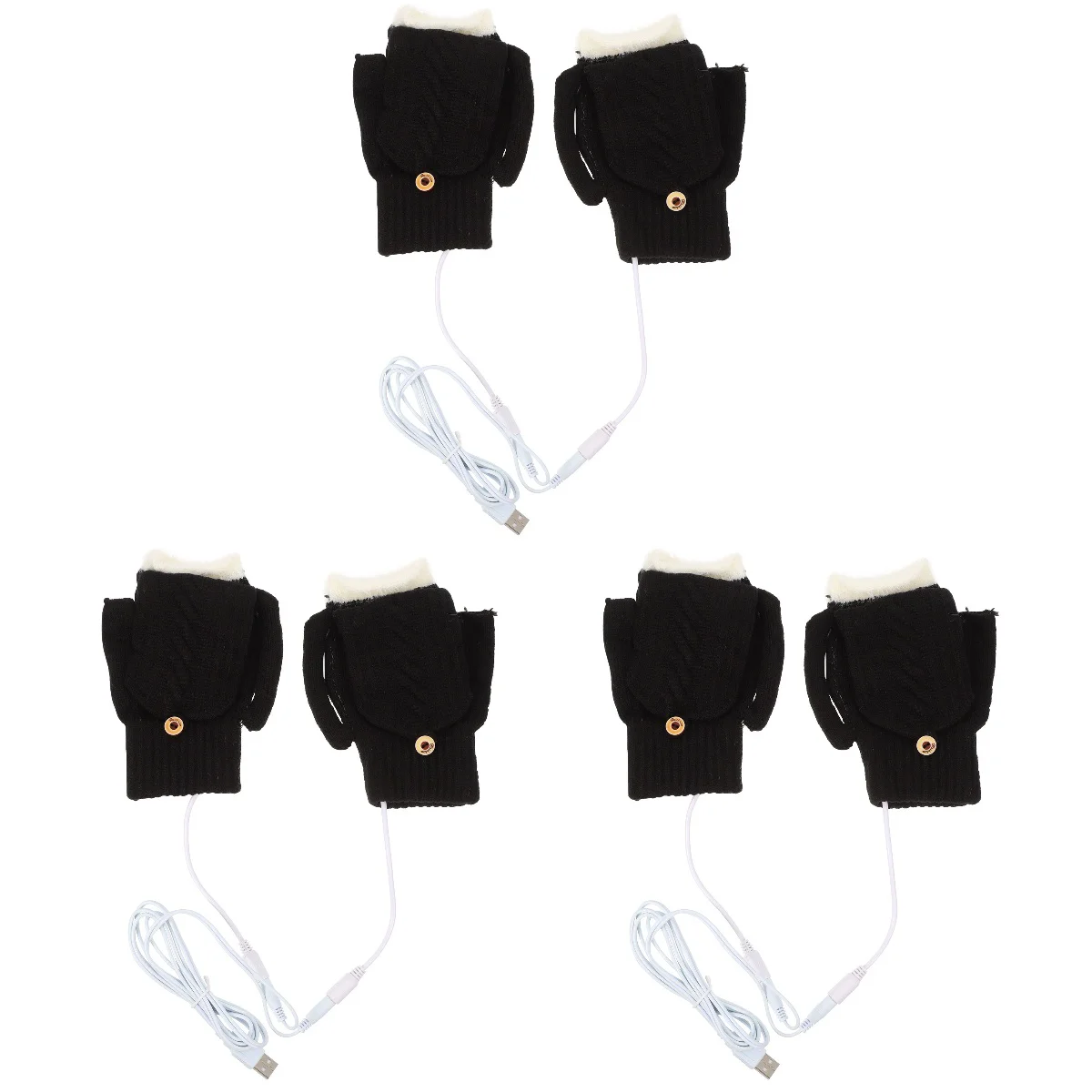 

3 Sets USB Heated Heated Men Heating Thermal
