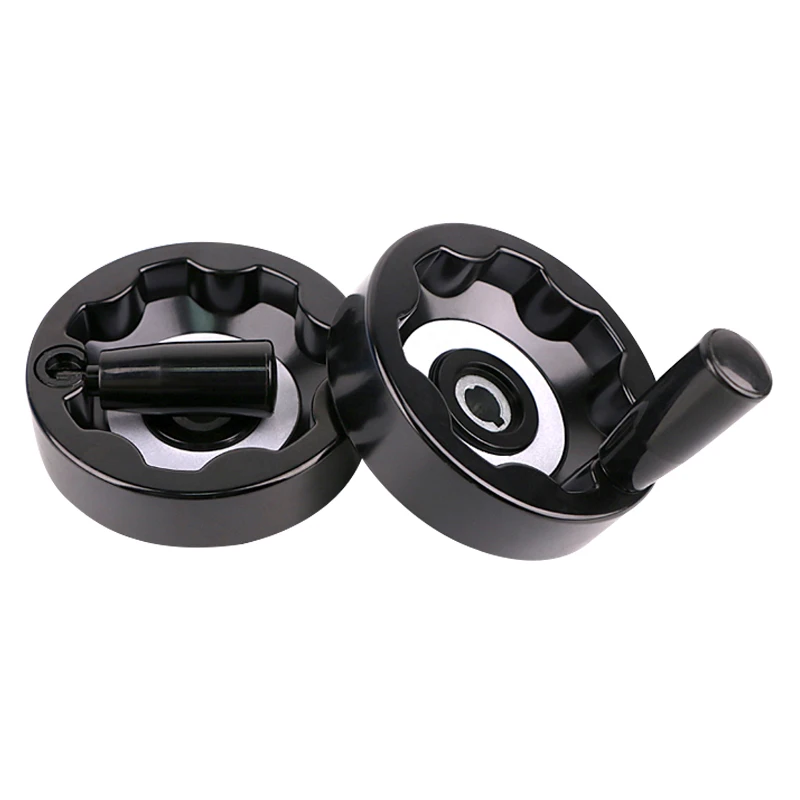 

1PCS Machine Tools Handwheel Foldable Inner Corrugated Handwheels Milling Lathe CNC Hand Wheel Bakelite Wavy Round 100-300mm