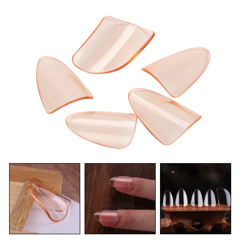 5 Pcs Pipa Nails Musical Instrument Picks Fingertip Protective Covers Practice Tools Protection Protector