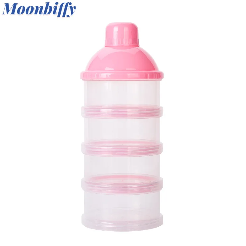 

Baby Milk Powder Formula Dispenser Feeding Food Container Storage Feeding Box Toxic-free for Infant Kids Four Grids Bottle Box