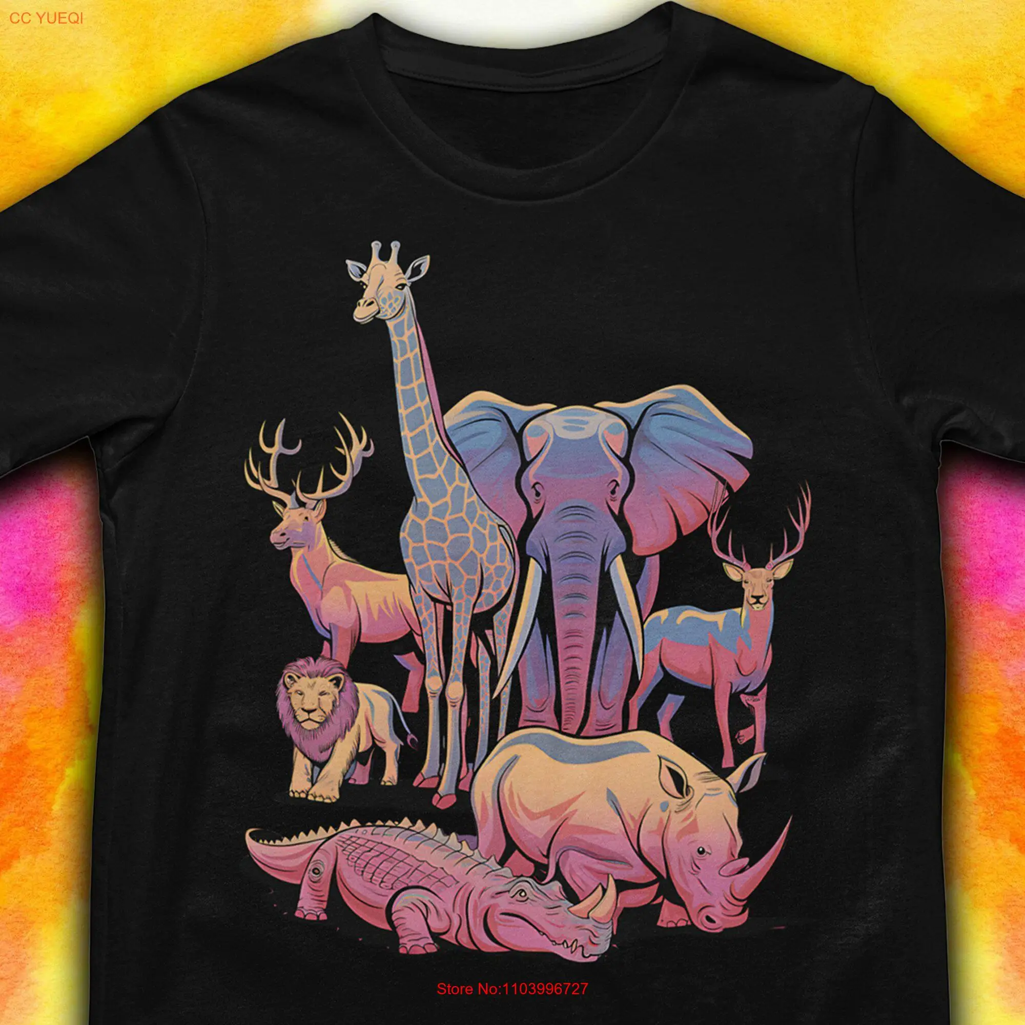 Футболка с изображением животных Зопарк Любитель диких Дикое сафари День мечты