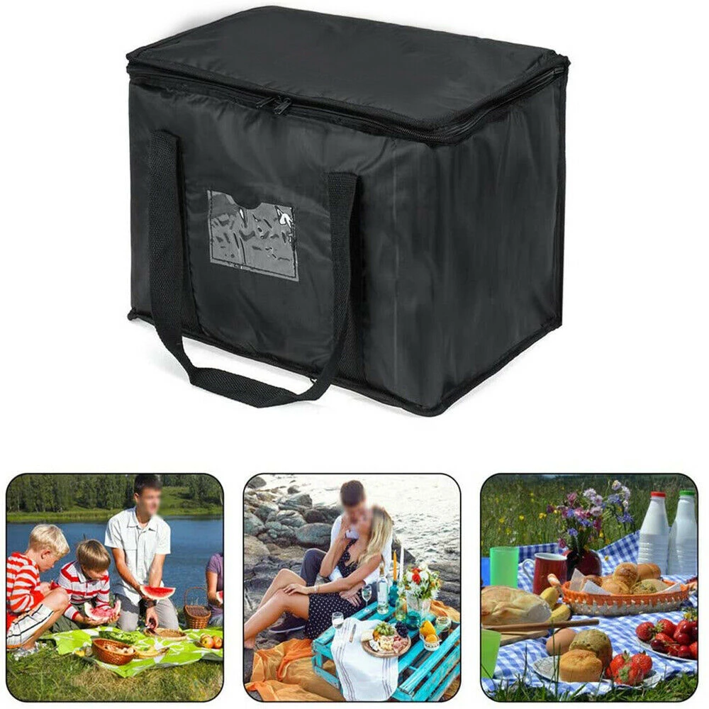 

16L/28L/50L Food Delivery Bag Waterproof Insulated Reusable Grocery Bag Buffet Server Warming Tray Lunch Container Pizza Box