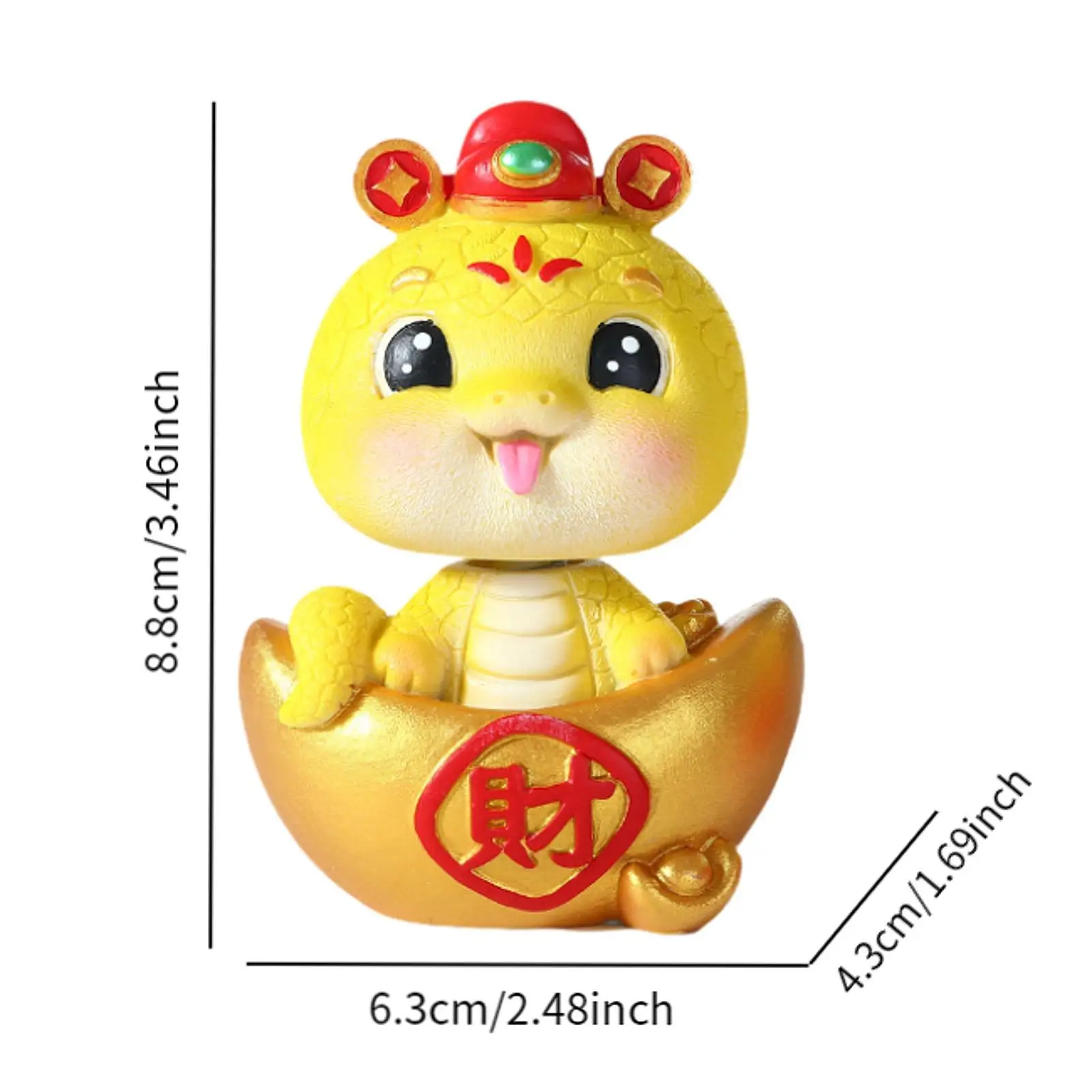 Статуя животного офисная трясущаяся голова змея украшение на приборную панель