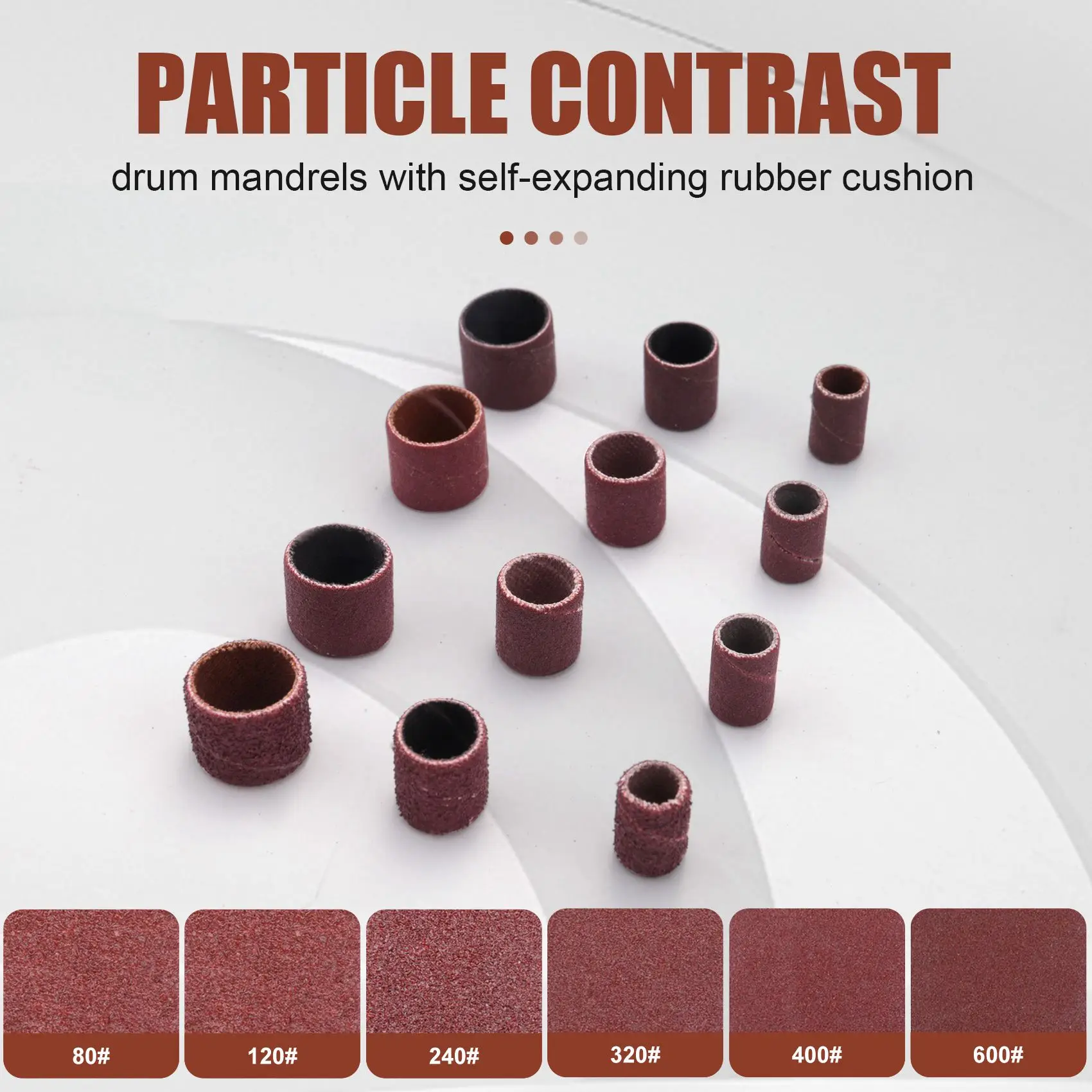Набор барабанных шлифовальных станков 384 шт. включая на 360 градусов втулки для