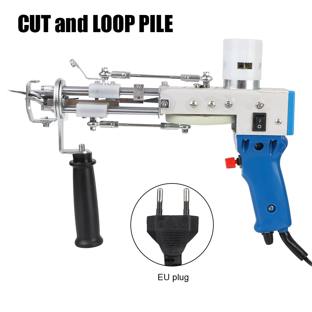 

Electric Carpet Rug Guns Cut Pile and Loop Pile Carpet Weaving Knitting Machine for DIY Knitting Tufting Gun EU Plug