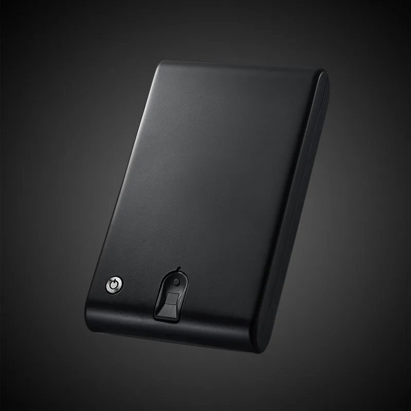 32,5*19,5*5 см Сейф ящики для отпечатков пальцев биометрический пистолет-брелок Портативный safebox strongbox сейфы безопасность наличный автомобильный кассовый ящик