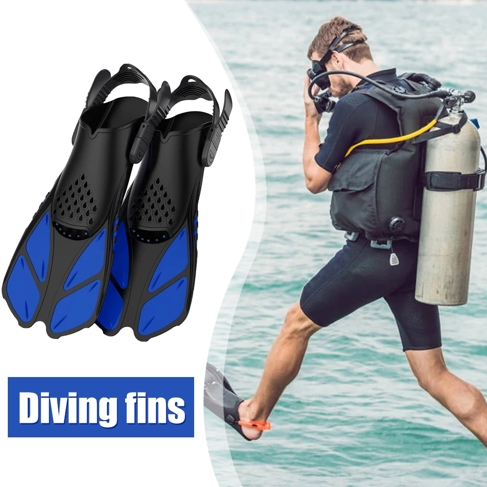 

Swimming Fins Adult Portable Diving Submersible Snorkeling Water Sports Equipment Adjustable Diving Foot Flippers