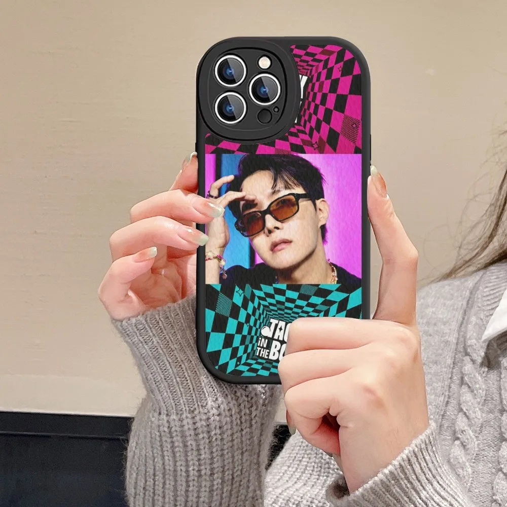 J-Hope -Arson Phone Case Hard Leather For iPhone 14 13 12 Mini 11 14 Pro Max Xs X Xr 7 8 Plus Fundas