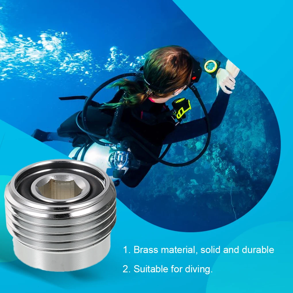 

Professional Scuba Valve Adaptor Small High Fit Converter Polished O-Rings Anticaustic Diving Accessories Outdoor