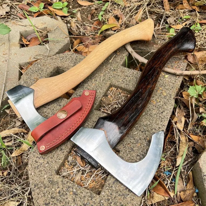 QX-D7 Новый боевой топор викингов мягкий лагерь измельчитель дерева полностью