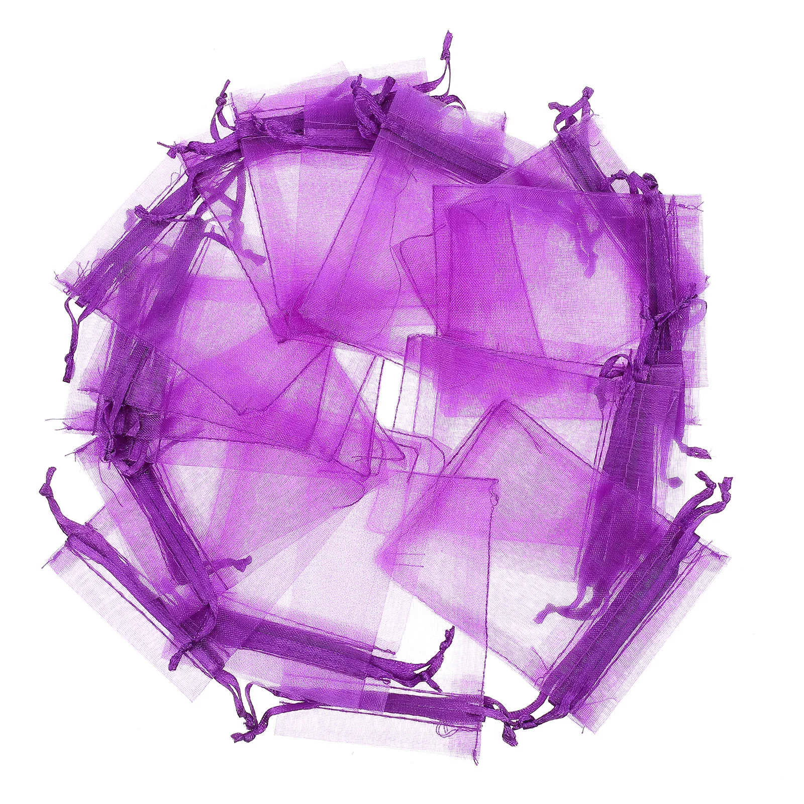

Organza Bag Transparent Bags Lavender Pouches Storage Gift Present Exquisite Candy Purple