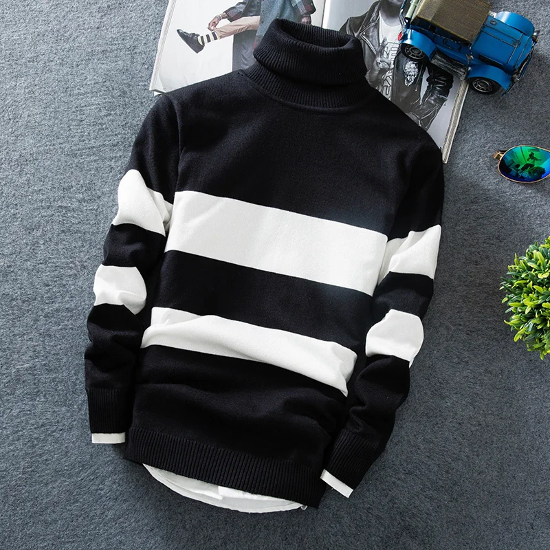 

Casmere Pullover Men Autumn and Winter New Fasion Turtleneck Sweater Autumn Men Sweater Casual Loose Knitted Warm Sweater