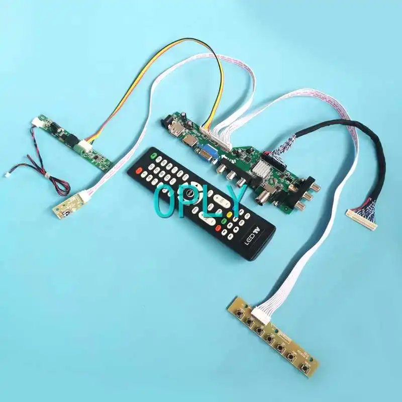 

DVB LCD Display Panel Drive Board Fit LM270WF6 LM270WF7 LM270WF8 1920*1080 USB AV RF DIY Kit LVDS 30 Pin 27" HDMI-Compatible VGA