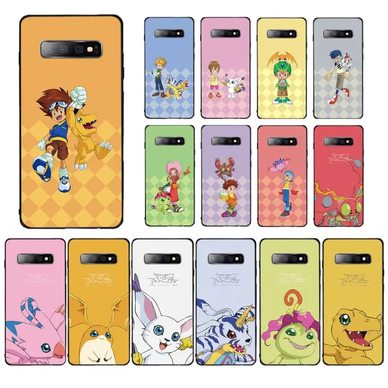 

MaiYaCa Japanese Anime Digimon Cute Monster Phone Case for Samsung S10 21 20 9 8 plus lite S20 UlTRA 7edge