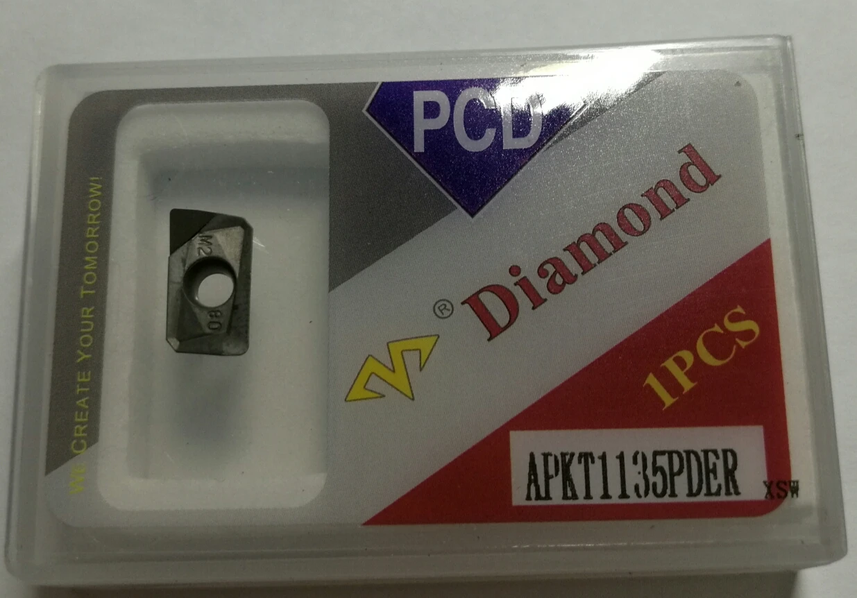 

ЧПУ кубический нитрид бора лезвие PCD Hard Steel APKT1135PDER