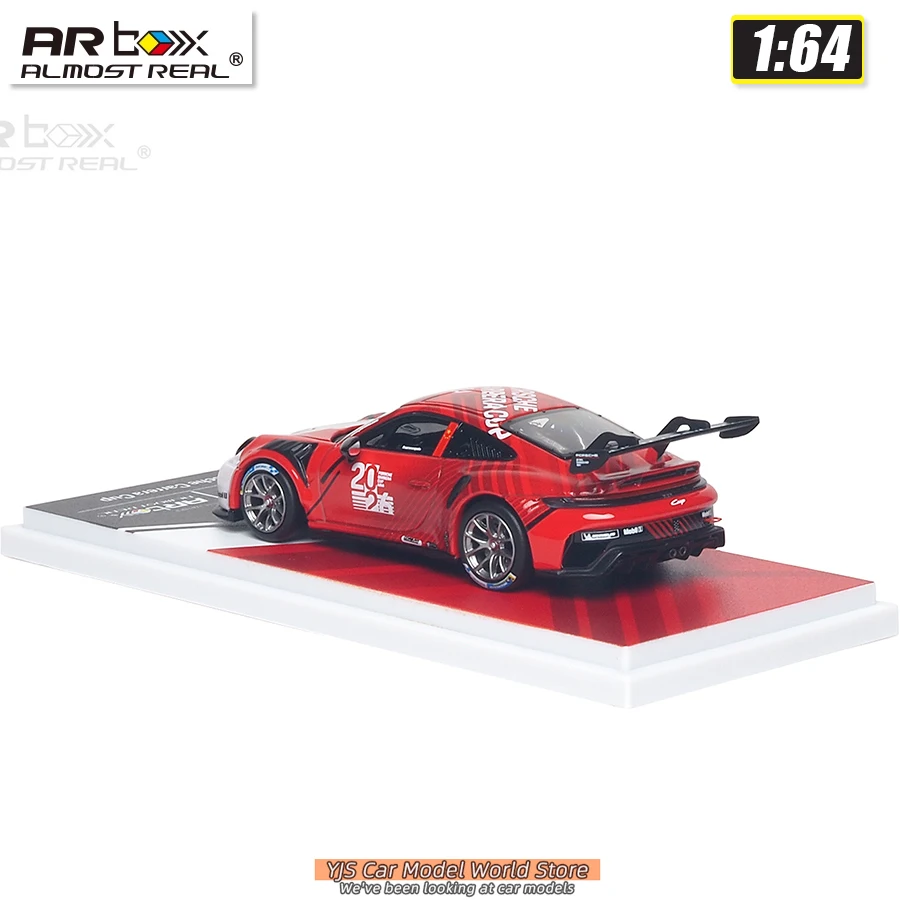 Фото Модель AR BOX из литого металла 1/64 Porsche 911 Cup Asia - Porsche Carrera Cup 2026 Hero Car, коллекционная модель автомобиля №2