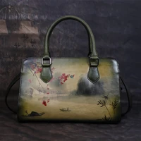 2022 fashion womens shoulder bag genuine leather handbag tote bag large capacity travel casual crossbody bag chinese style 1pc